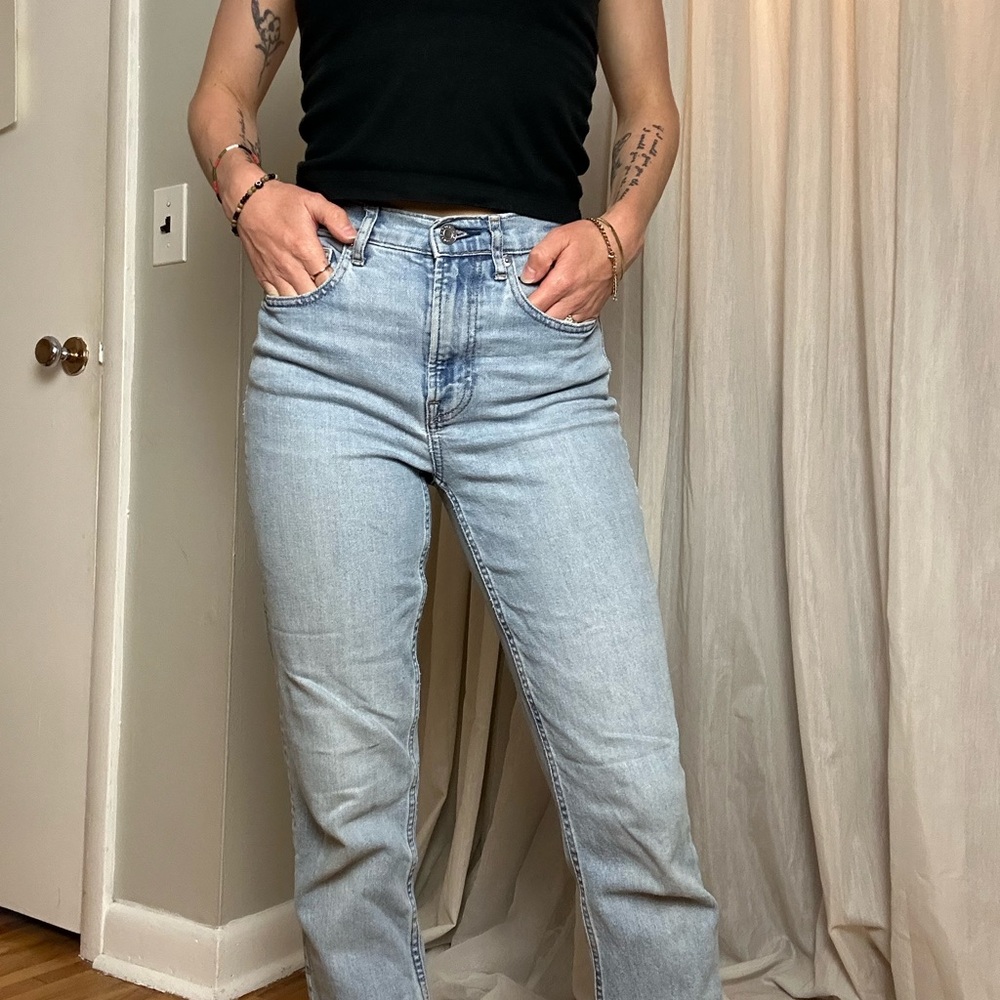 Everlane Blue Straight Leg Jeans